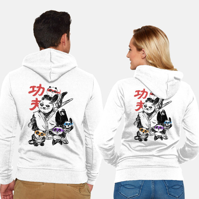 Kung Fu Panda Three-Unisex-Zip-Up-Sweatshirt-yumie