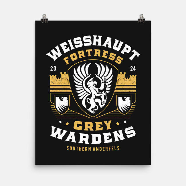 Grey Wardens Fortress Crest-None-Matte-Poster-LAGELANTEE