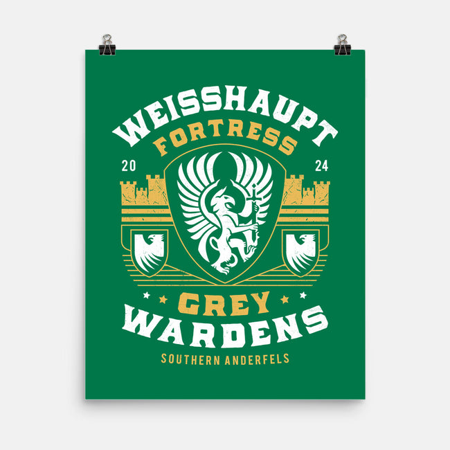 Grey Wardens Fortress Crest-None-Matte-Poster-LAGELANTEE