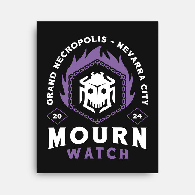 Mourn Watch Emblem-None-Stretched-Canvas-LAGELANTEE