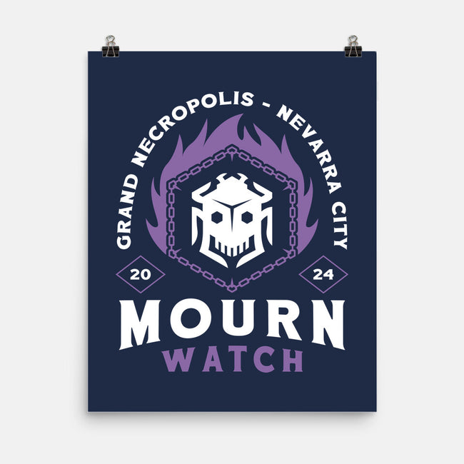 Mourn Watch Emblem-None-Matte-Poster-LAGELANTEE