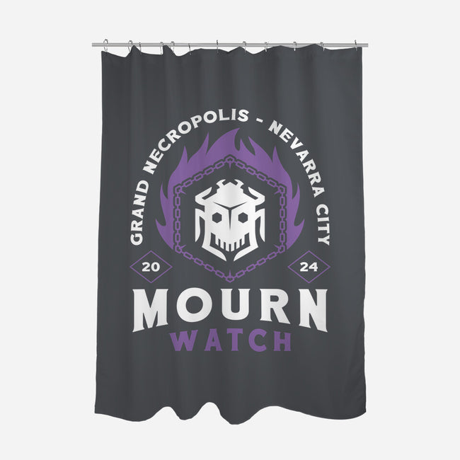 Mourn Watch Emblem-None-Polyester-Shower Curtain-LAGELANTEE