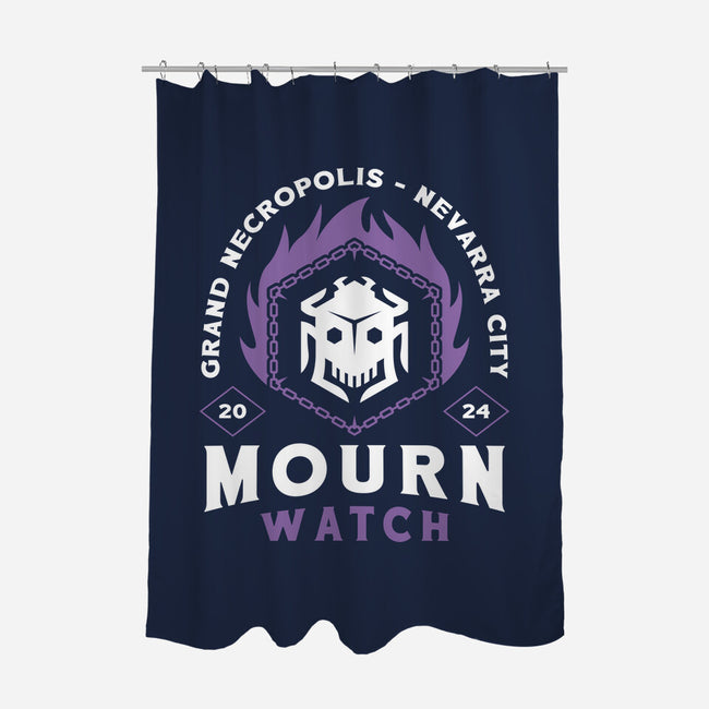 Mourn Watch Emblem-None-Polyester-Shower Curtain-LAGELANTEE