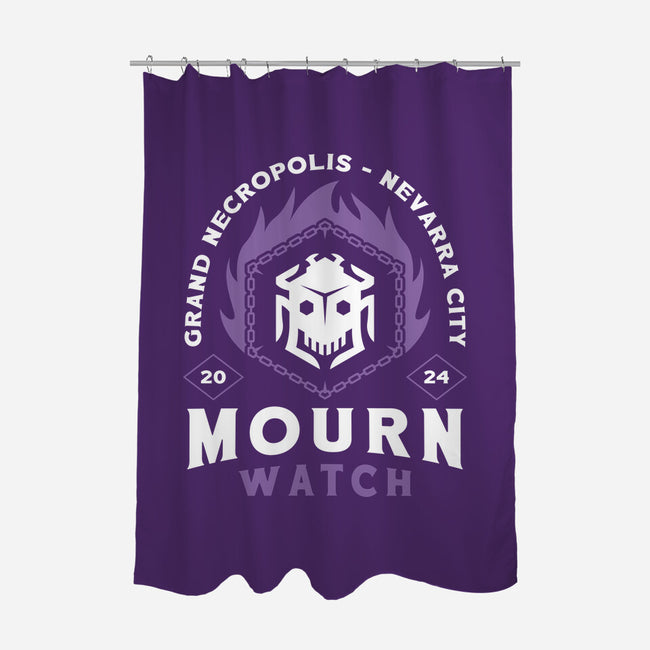 Mourn Watch Emblem-None-Polyester-Shower Curtain-LAGELANTEE