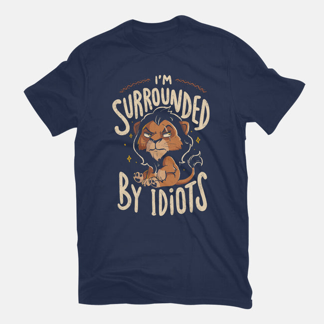 I Am Surrounded By Idiots-Unisex-Basic-Tee-Arigatees