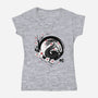 Year Of The Wood Snake-Womens-V-Neck-Tee-DrMonekers