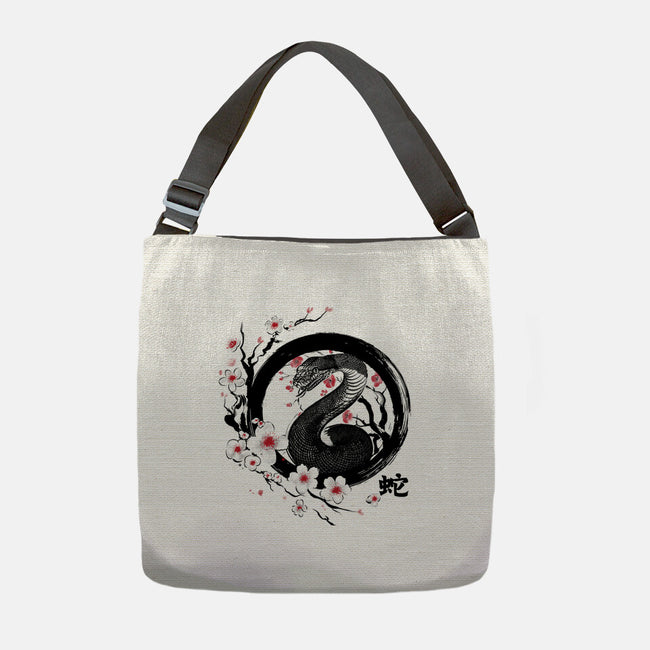Year Of The Wood Snake-None-Adjustable Tote-Bag-DrMonekers
