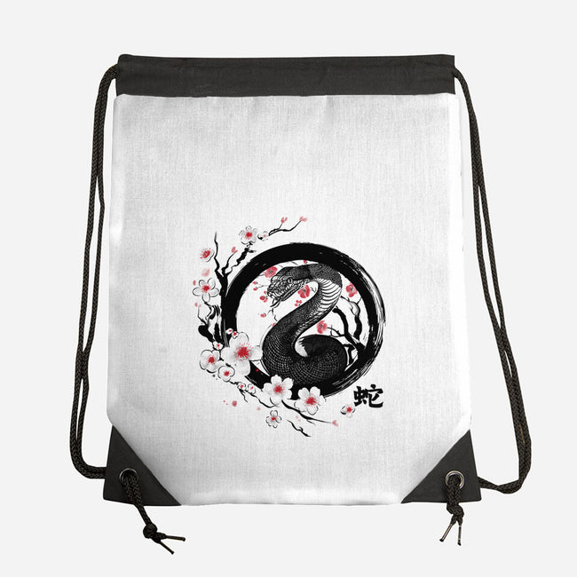 Year Of The Wood Snake-None-Drawstring-Bag-DrMonekers