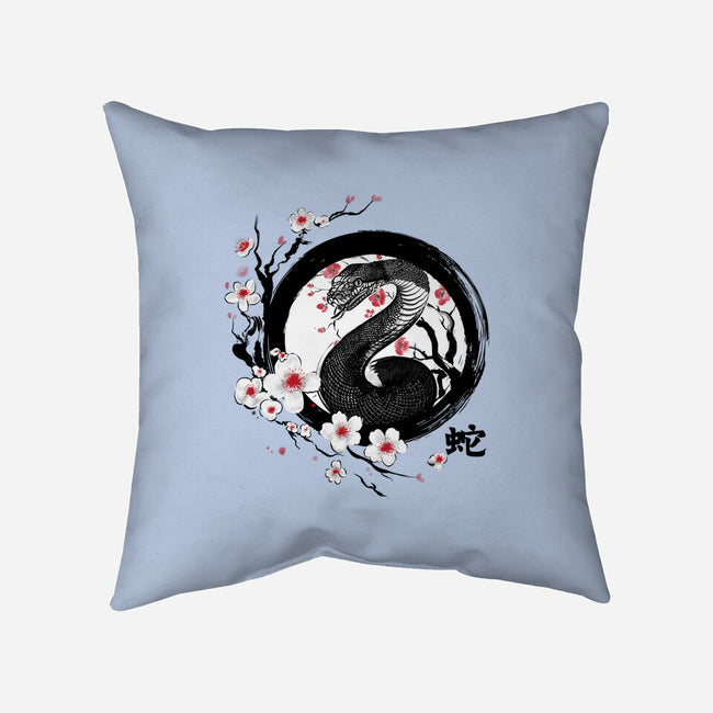 Year Of The Wood Snake-None-Removable Cover w Insert-Throw Pillow-DrMonekers