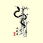 Year Of The Snake Sumi-e-None-Adjustable Tote-Bag-DrMonekers