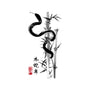 Year Of The Snake Sumi-e-None-Drawstring-Bag-DrMonekers
