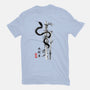 Year Of The Snake Sumi-e-Womens-Basic-Tee-DrMonekers