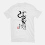 Year Of The Snake Sumi-e-Womens-Fitted-Tee-DrMonekers