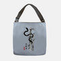 Year Of The Snake Sumi-e-None-Adjustable Tote-Bag-DrMonekers