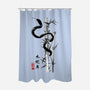 Year Of The Snake Sumi-e-None-Polyester-Shower Curtain-DrMonekers