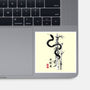 Year Of The Snake Sumi-e-None-Glossy-Sticker-DrMonekers