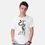 Year Of The Snake Sumi-e-Mens-Basic-Tee-DrMonekers