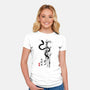 Year Of The Snake Sumi-e-Womens-Fitted-Tee-DrMonekers