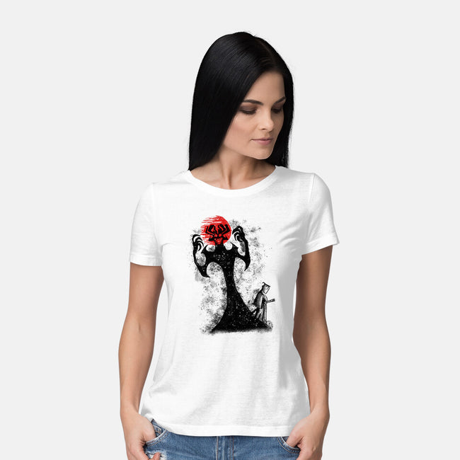 Ink Demon-Womens-Basic-Tee-nickzzarto