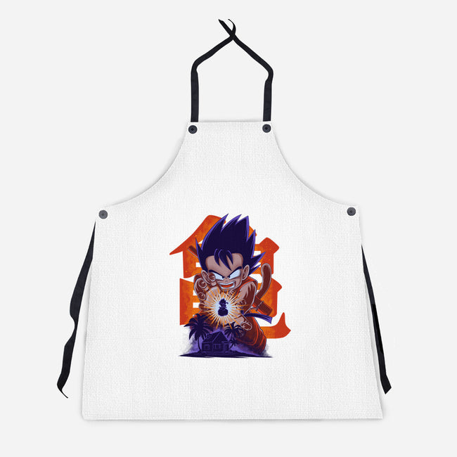 Saiyan Kid-Unisex-Kitchen-Apron-rmatix