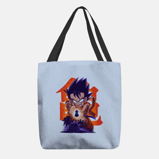 Saiyan Kid-None-Basic Tote-Bag-rmatix