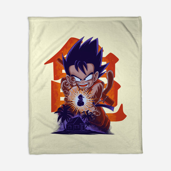 Saiyan Kid-None-Fleece-Blanket-rmatix