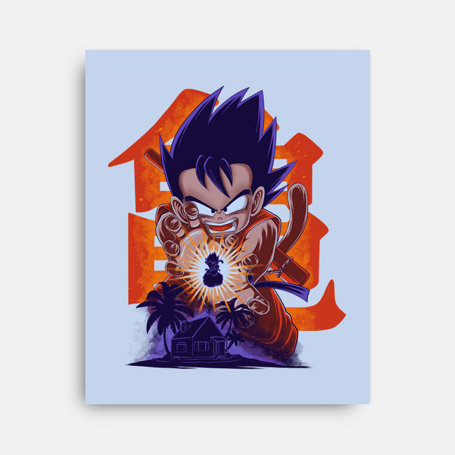 Saiyan Kid-None-Stretched-Canvas-rmatix