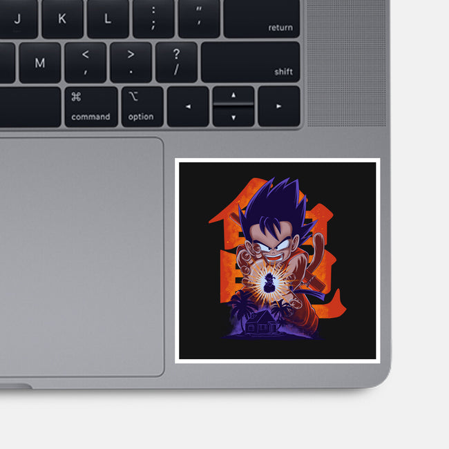 Saiyan Kid-None-Glossy-Sticker-rmatix