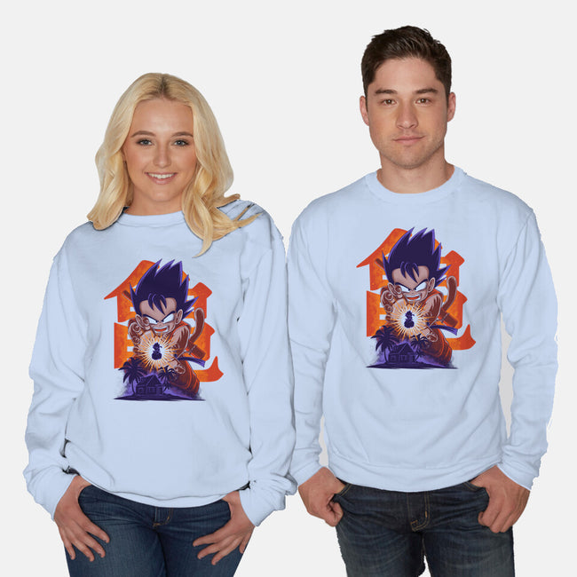 Saiyan Kid-Unisex-Crew Neck-Sweatshirt-rmatix