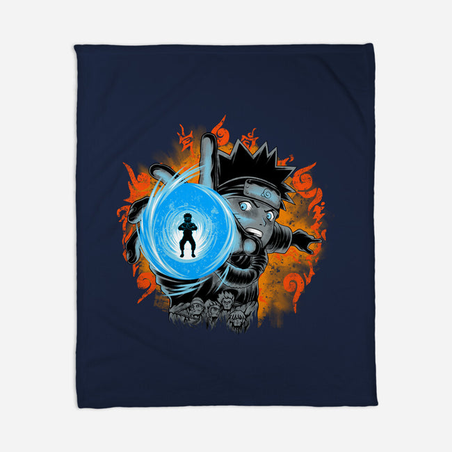 Konoha Kid-None-Fleece-Blanket-rmatix