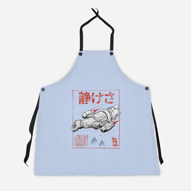 Serenity Sumi-e-Unisex-Kitchen-Apron-Astrobot Invention