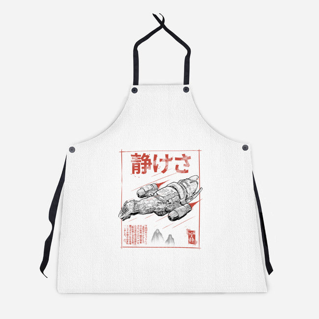 Serenity Sumi-e-Unisex-Kitchen-Apron-Astrobot Invention