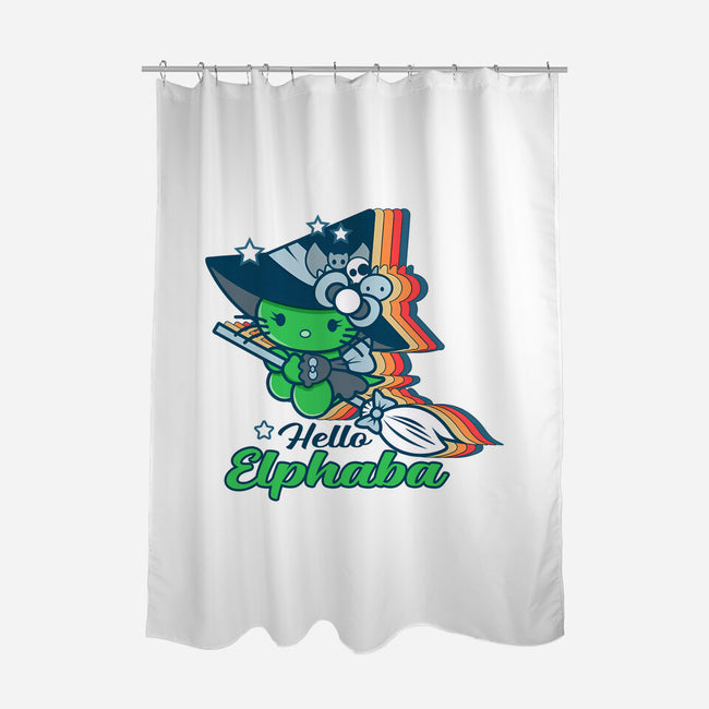 Hello Elphaba-None-Polyester-Shower Curtain-palmstreet