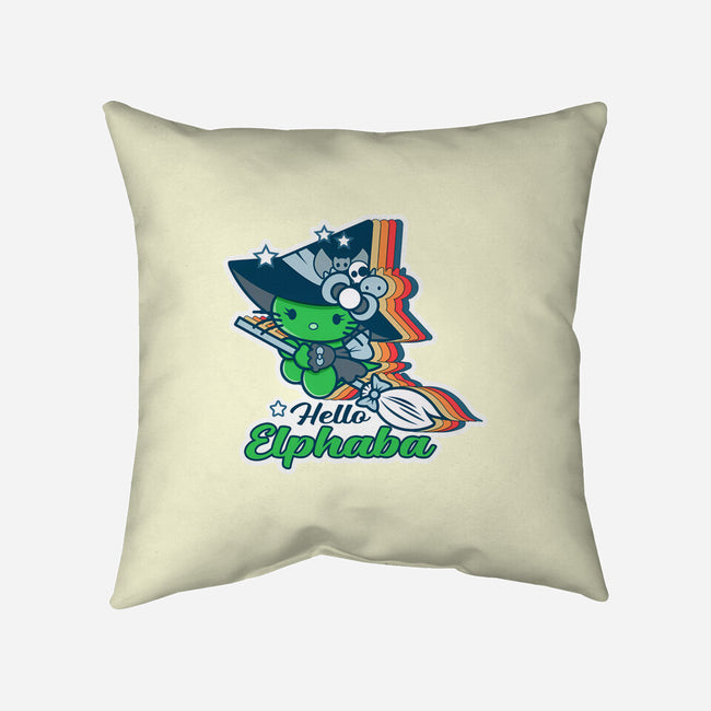 Hello Elphaba-None-Removable Cover w Insert-Throw Pillow-palmstreet