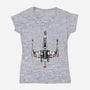 Red Five Sumi-e-Womens-V-Neck-Tee-DrMonekers