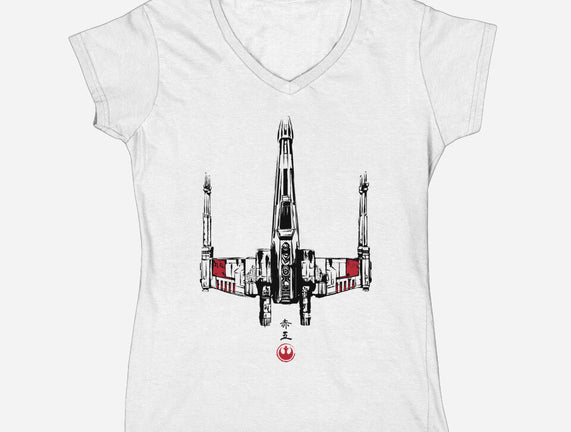 Red Five Sumi-e