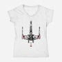 Red Five Sumi-e-Womens-V-Neck-Tee-DrMonekers