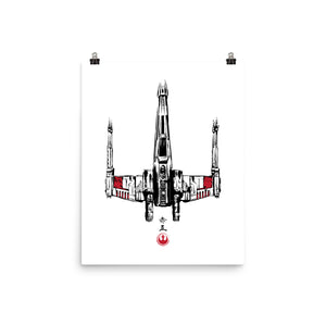 Red Five Sumi-e