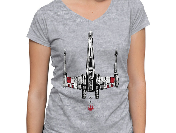 Red Five Sumi-e
