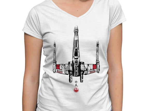Red Five Sumi-e