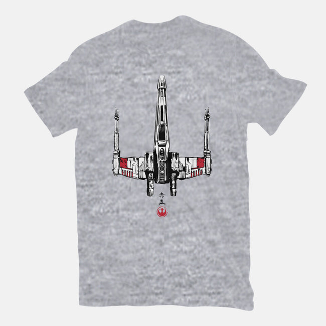Red Five Sumi-e-Womens-Fitted-Tee-DrMonekers
