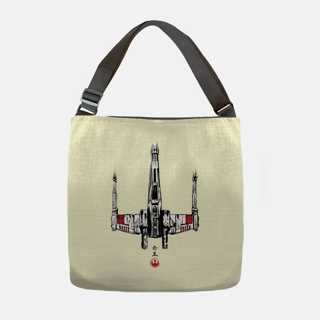 Red Five Sumi-e-None-Adjustable Tote-Bag-DrMonekers