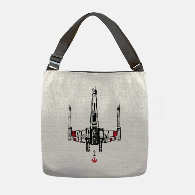 Red Five Sumi-e-None-Adjustable Tote-Bag-DrMonekers