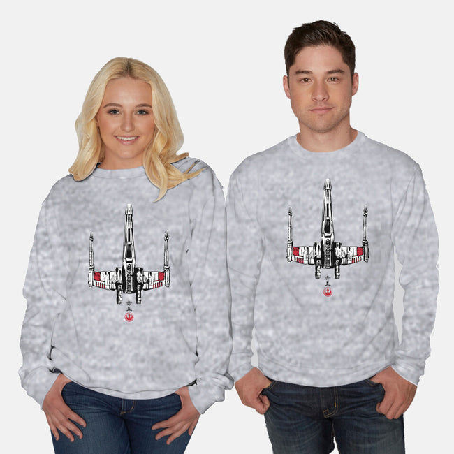 Red Five Sumi-e-Unisex-Crew Neck-Sweatshirt-DrMonekers
