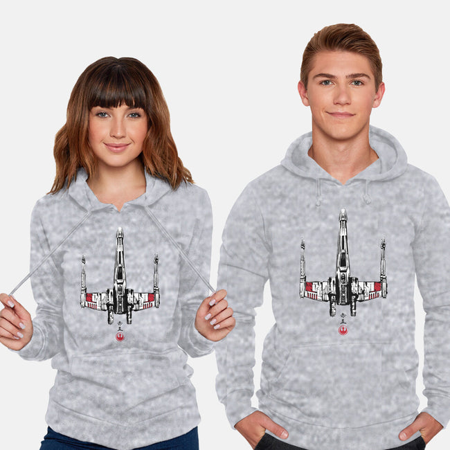 Red Five Sumi-e-Unisex-Pullover-Sweatshirt-DrMonekers