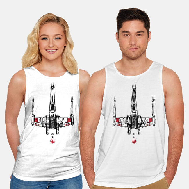 Red Five Sumi-e-Unisex-Basic-Tank-DrMonekers