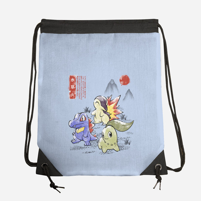 Second Gen Starter Sumi-e-None-Drawstring-Bag-Astrobot Invention
