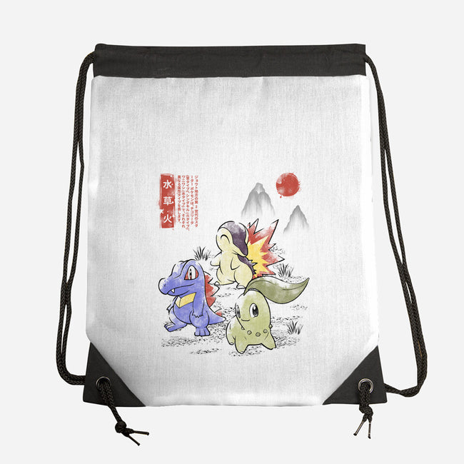 Second Gen Starter Sumi-e-None-Drawstring-Bag-Astrobot Invention