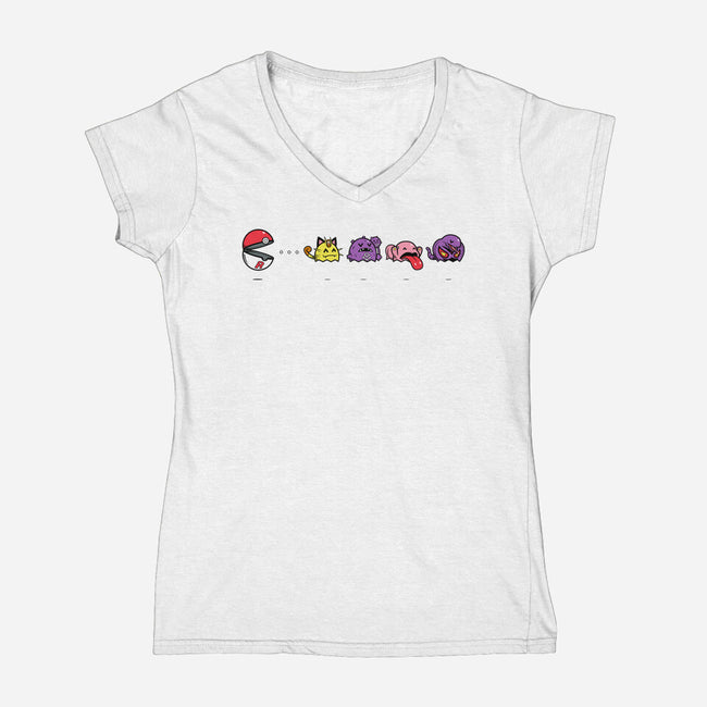 Pac-Ball Team R-Womens-V-Neck-Tee-krisren28