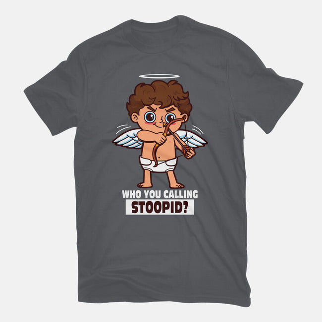 Stupid Cupid-Womens-Fitted-Tee-Boggs Nicolas